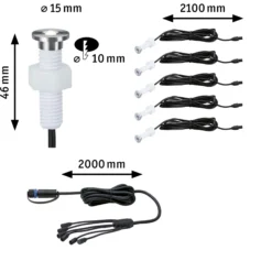 Plug & Shine LED Bodeneinbauleuchte - MicroPen II Erweiterungsset