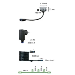 Plug & Shine LED Bodeneinbauleuchte Smart Home Zigbee 3.0 - Floor 3er-Set