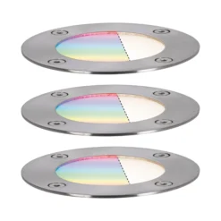 Plug & Shine LED Bodeneinbauleuchte Smart Home Zigbee 3.0 - RGBW Basisset