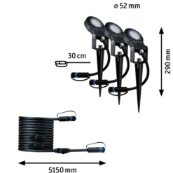 Plug & Shine LED Gartenstrahler - Sting Erweiterungsset