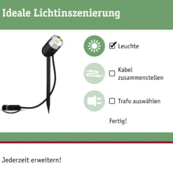 Plug & Shine LED Gartenstrahler Smart Home Zigbee 3.0 - Pike Einzelspot