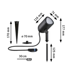 Plug & Shine LED Gartenstrahler Smart Home Zigbee 3.0 - Shira