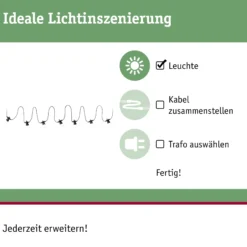 Plug & Shine LED Lichterkette - Warmweiß