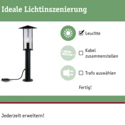Plug & Shine LED Pollerleuchte - Classic Einzelleuchte