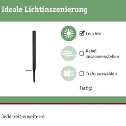 Plug & Shine LED Pollerleuchte - Flarea Einzelleuchte