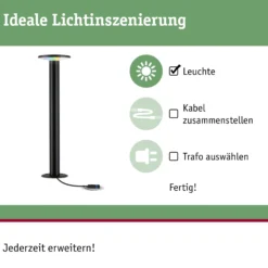 Plug & Shine LED Pollerleuchte Smart Home Zigbee 3.0 - Plate