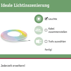 Plug & Shine LED Stripe Smart Home Zigbee 3.0 - Smooth Einzelstrip