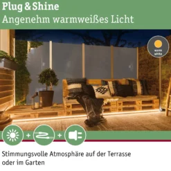 Plug & Shine LED Strip - Warmweiß Einzelstrip