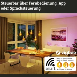 Preisattraktives Starterset Smart Home Zigbee 3.0 - Gateway + LED Birne E27 RGBW + Schalter