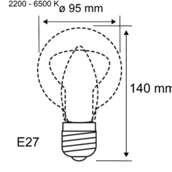 Preisattraktives Starterset Smart Home Zigbee 3.0 - LED Birne Filament G95 RGBW + Gateway + Schalter