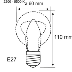 Preisattraktives Starterset Zigbee 3.0 - LED Birne Filament E27 Tunable White + Gateway smik + Schalter