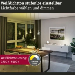 Preisattraktives Starterset Zigbee 3.0 - Smart Home smik Gateway + LED Birne Filament G95 Tunable White + Schalter