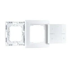 Preisattraktives Starterset Zigbee 3.0 - Smart Home smik Gateway mit Wandtaster + LED Einbauleuchte Nova Plus Coin Basisset schwenkbar RGBW