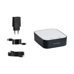 Preisattraktives Starterset Zigbee 3.0 - Smart Home smik Gateway mit Wandtaster + LED Einbauleuchte Nova Plus Coin Basisset schwenkbar Tunable White