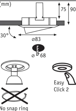 Premium Einbauleuchte - easyClick2