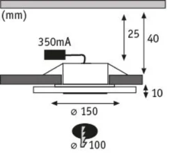 Premium LED Einbauleuchte - Whirl Basisset