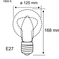 Rustic Shine Standard 230V - LED Globe E27