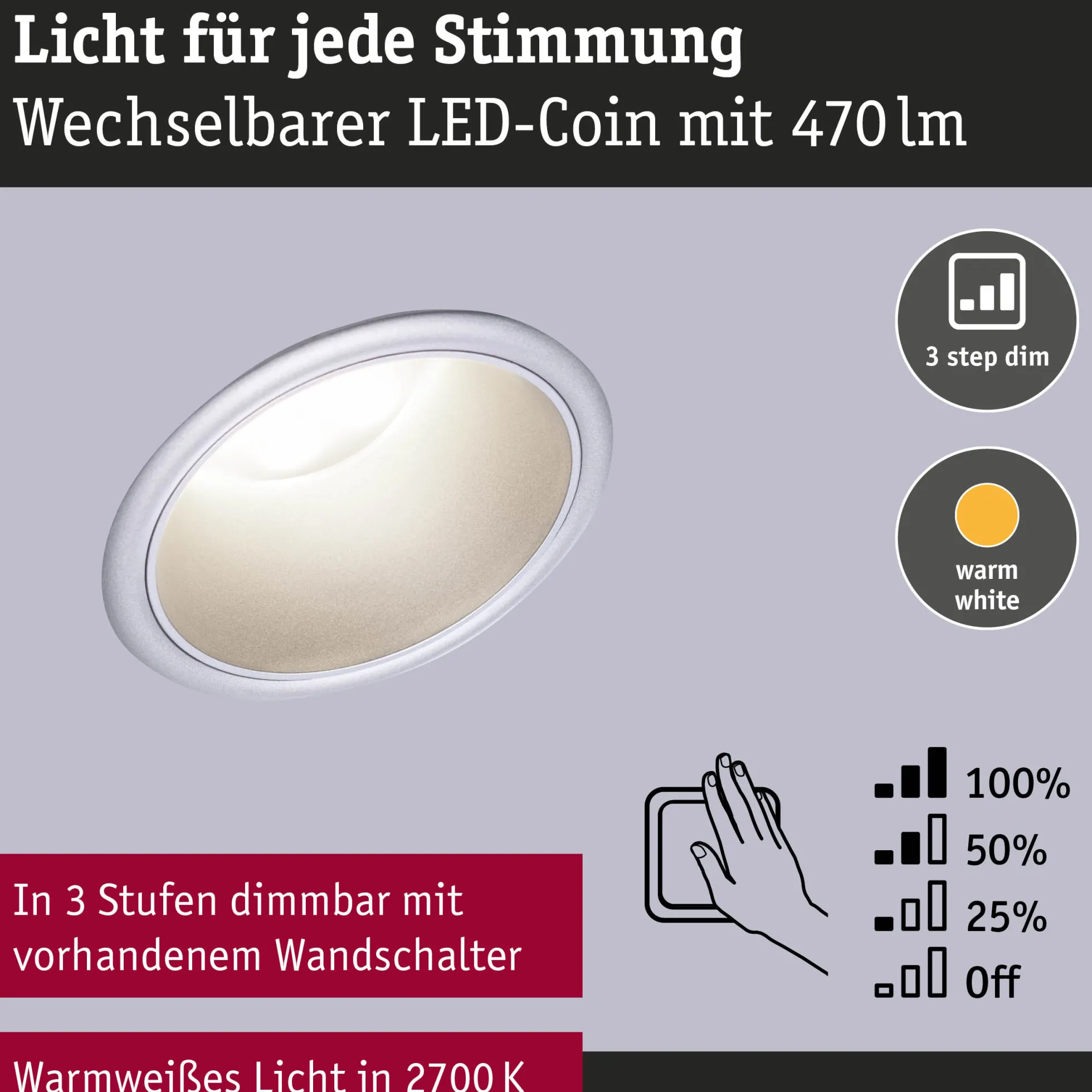 Set LED Einbauleuchte - Cole