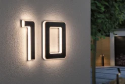 Set Solar LED Hausnummernleuchte - Nummer 10