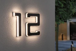 Set Solar LED Hausnummernleuchte - Nummer 12