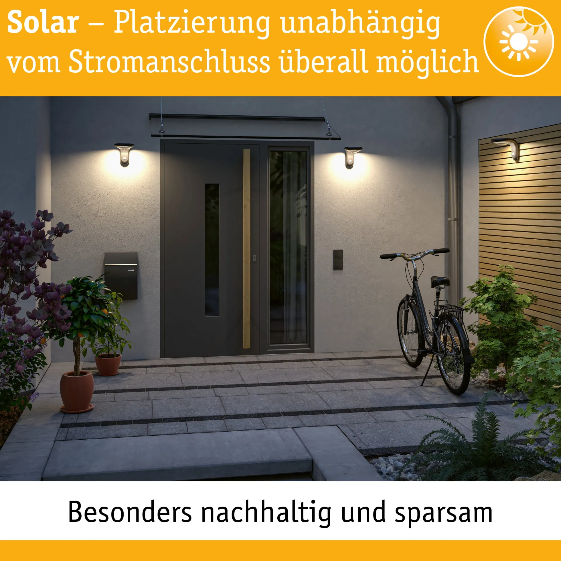 Set Solar LED Hausnummernleuchte - Nummer 16