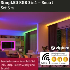SimpLED LED Strip Smart Home Zigbee 3.0 - RGB Komplettset