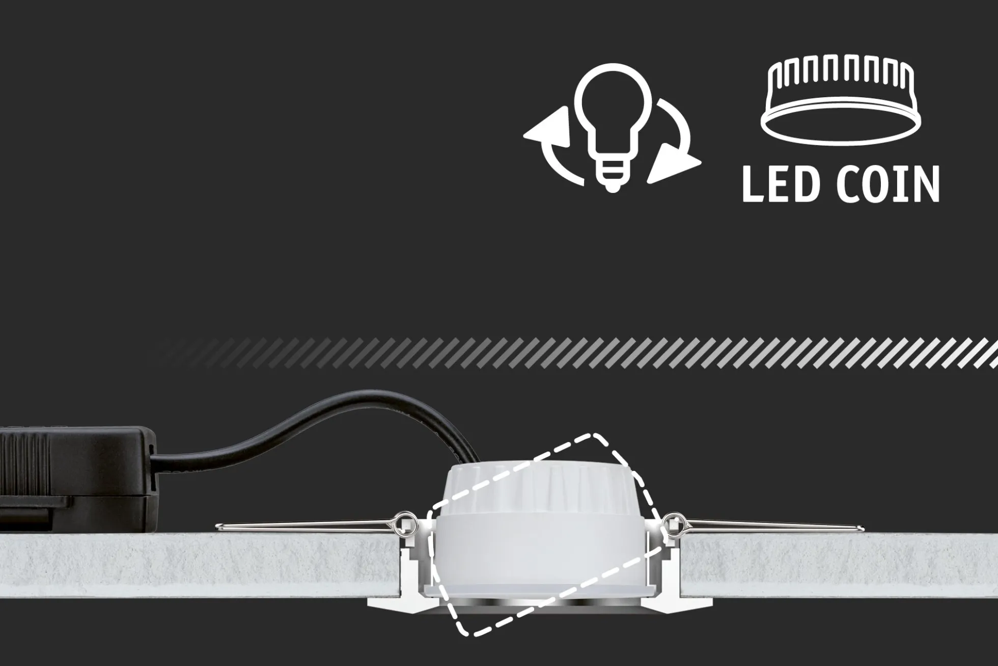 Smart Home Zigbee Set - Einbauleuchte Nova Coin + Cephei