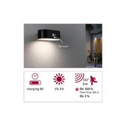 Solar LED Außenwandleuchte - Adya