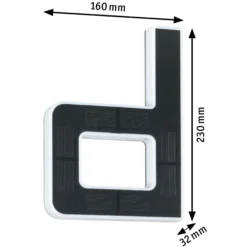 Solar LED Hausnummernleuchte - Buchstabe d