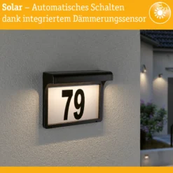 Solar LED Hausnummernleuchte - Dayton II