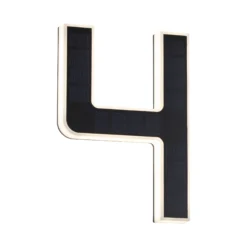 Solar LED Hausnummernleuchte - Nummer 4
