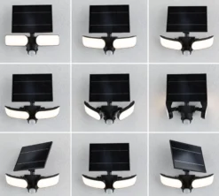 Solar LED Wandfluter - Sonlig Dämmerungsgesteuerter Bewegungsmelder (IR)