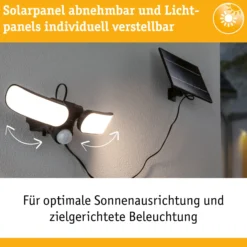 Solar LED Wandfluter - Sonlig Dämmerungsgesteuerter Bewegungsmelder (IR)
