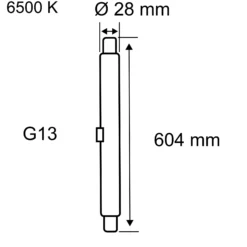 Standard 230V - LED Röhre T8 EM 604mm