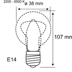 Standard 230V Smart Home Zigbee 3.0 - LED Kerze E14