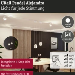 URail Pendel 3-Step-Dim - Alejandro