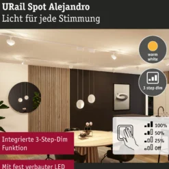 URail Schienenspot 3-Step-Dim - Alejandro
