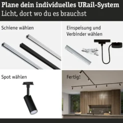 URail Schienenspot 3-Step-Dim - Tubo Einzelspot