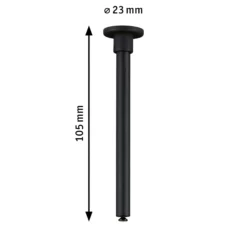 URail Zubehör - URail Zubehör Schienenabhängung 105mm Schwarz matt