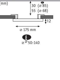 VariFit LED Einbaupanel 3-Step-Dim - Areo