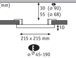VariFit LED Einbaupanel 3-Step-Dim - Veluna
