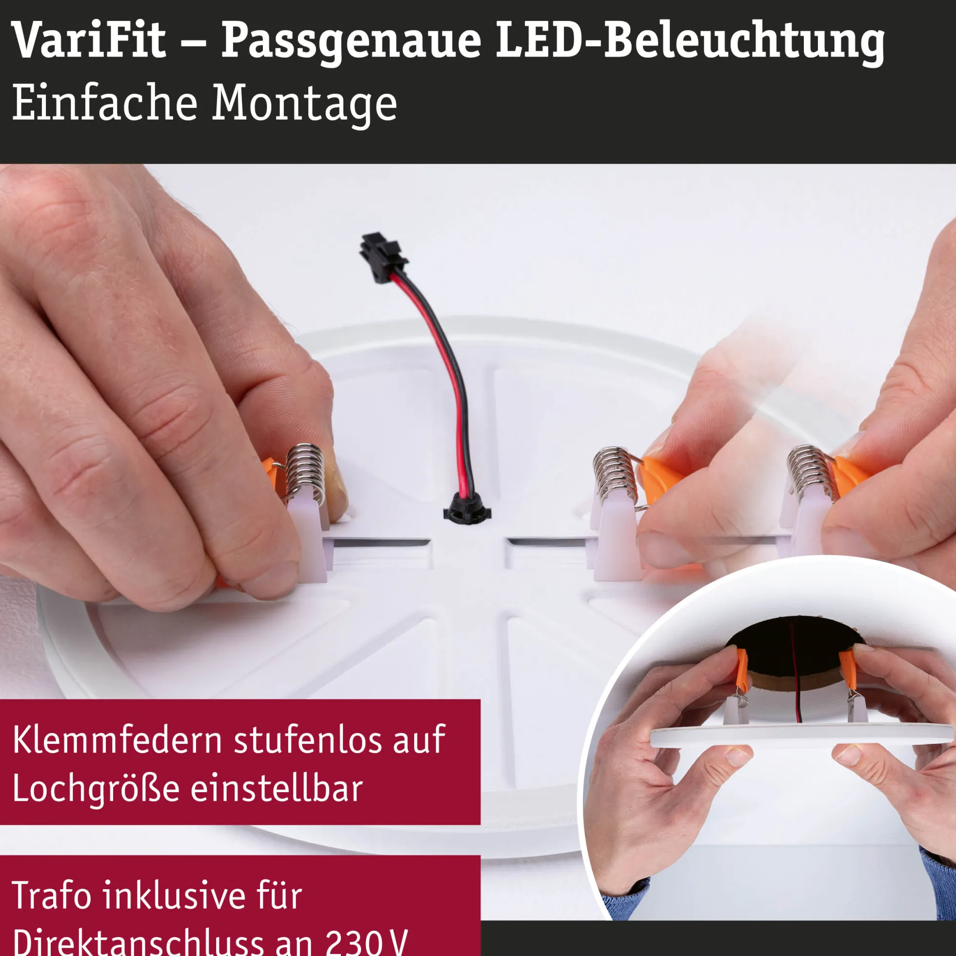 VariFit LED Einbaupanel - Veluna Edge